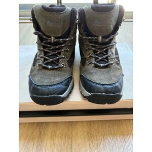 Denali Kids Hiking Boots Olive Green Black Leather A14U087A-1 Size 4 US